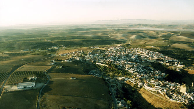 Vista aérea de Santaella.