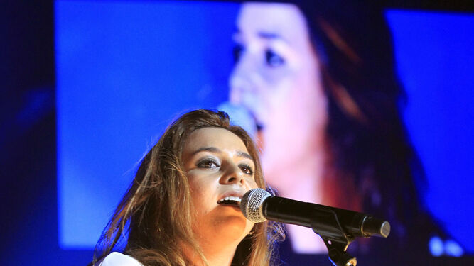 La cantante Marta Soto,en una actuación.