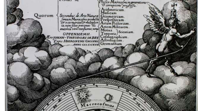 Macrocosmos y microcosmos. Robert Fludd. 1617