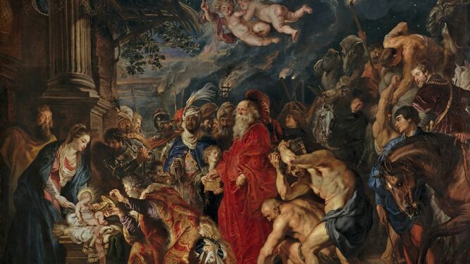La Adoración de los Magos. Pedro Pablo Rubens. 1628-1629