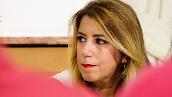 La presidenta de la Junta de Andalucía, Susana Díaz, en un acto celebrado este miércoles en Sevilla.