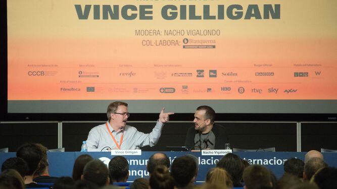 Vince Gilligan en su reciente conferencia en Barcelona