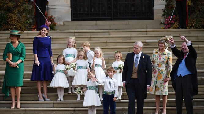 Los mejores momentos de la boda de la princesa Eugenia de York, en im&aacute;genes