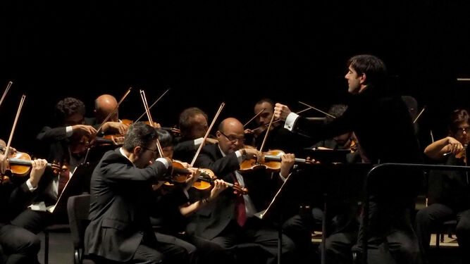 Domínguez-Nieto, en el primer concierto de abono de la Orquesta.