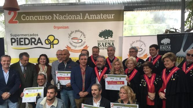 Los ganadores del segundo Concurso Nacional Amateur de Salmorejo.