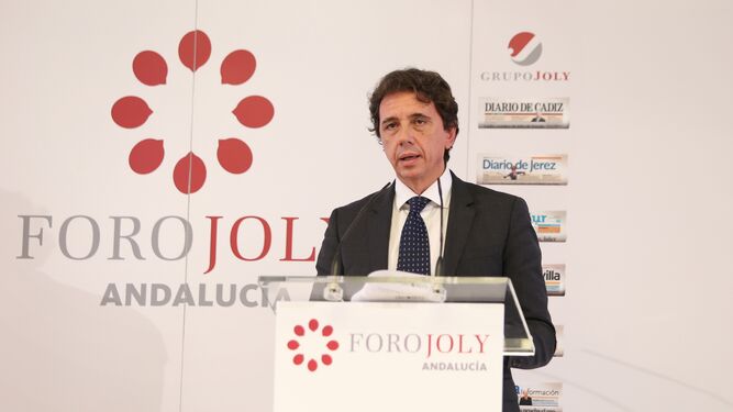 El presidente y CEO de Deoleo, Pierluigi Tossato, durante su intervenci&oacute;n.