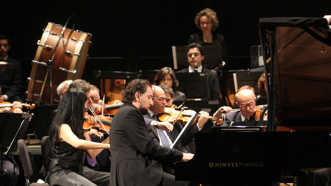 Domenico Codispoti, en un recital ofrecido en 2014 junto a la Orquesta.
