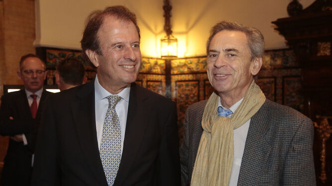 Ignacio Osborne con Jos&eacute; Luis Calvo, presidente de Isotrol.