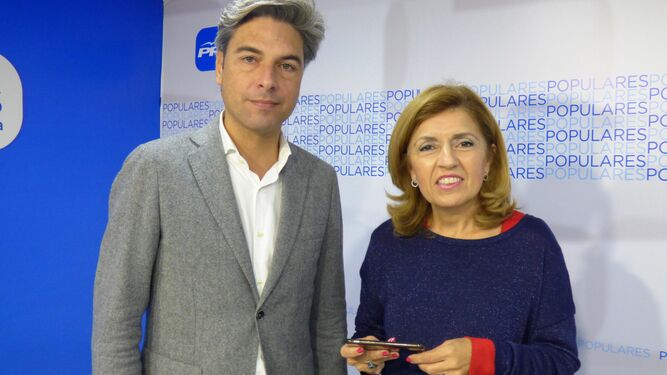 Los diputados provinciales Andrés Lorite y María Jesús Botella.
