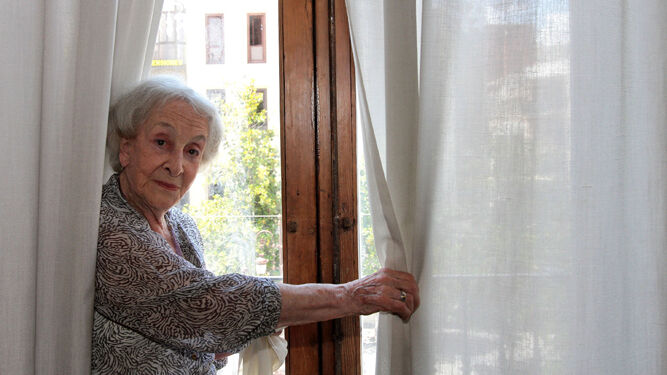Ida Vitale, durante su visita a Granada el pasado año.