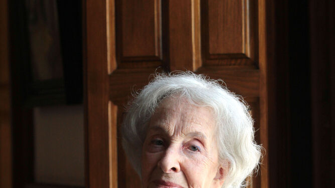 Ida Vitale (Montevideo, 1923), durante una visita a Granada en 2017.