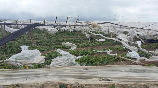 Imagen de archivo de un tornado en El Ejido.