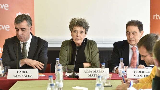 Rosa María Mateo en su presentación de la ampliación de TVE para Cataluña