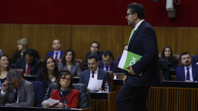 Francisco Serrano, en el Parlamento de Andalucía.