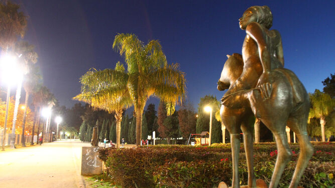 Esculturas en el Parque Zafra.