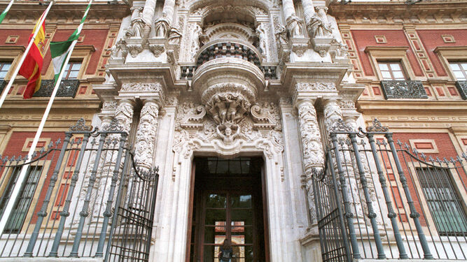 Fachada del Palacio de San Telmo, sede de la Presidencia de la Junta de Andalucía.