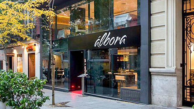 Restaurante Álbora en Madrid, el primero en implantar este menú de alta cocina saludable.