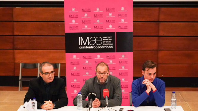 Luis Rubén Gallardo, David Luque y Pablo García-López, en la presentación.