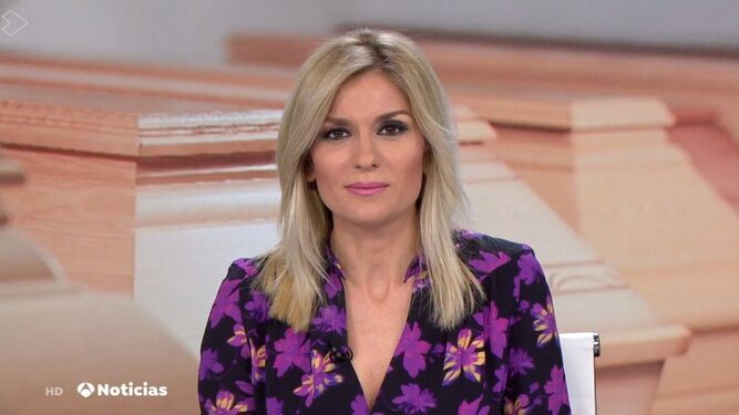Sandra Golpe, conductora de los informativos de sobremesa en Antena 3