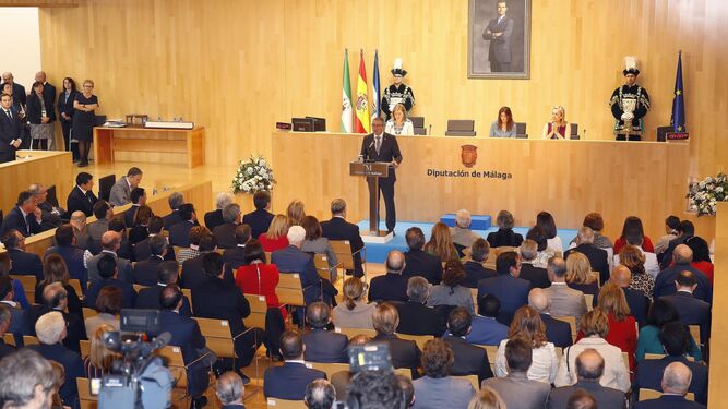 Las imágenes de la investidura de Francisco Salado como presidente de la Diputación de Málaga