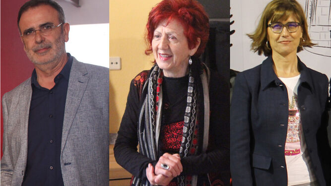 Juan Bosco Castilla, Juana Castro,  y Pilar Muñoz, finalistas al Premio Solienses.