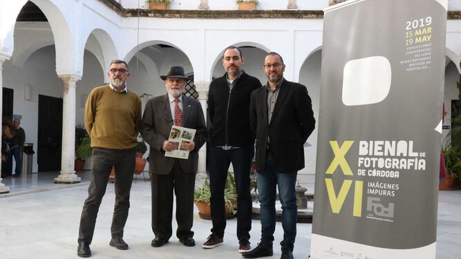 Juan Carlos Limia, Pepe Gálvez, Óscar Fernández y David Luque, en la presentación.