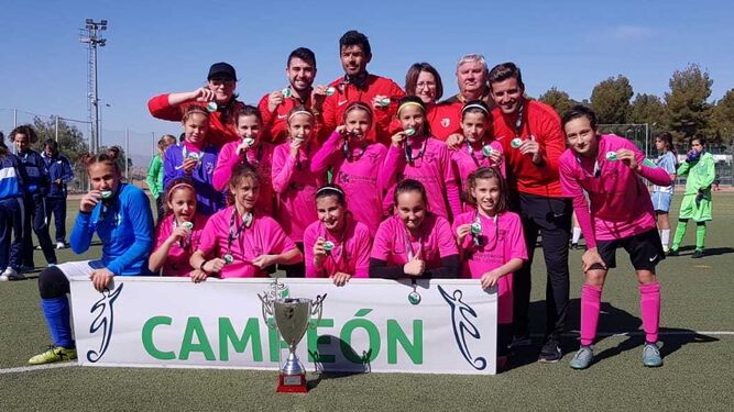 Córdoba revalidó el título de campeón de Andalucía alevín femenino sub 12.