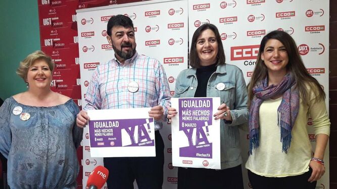 Los sindicatos llaman a la huelga feminista del 8 de marzo en Córdoba.