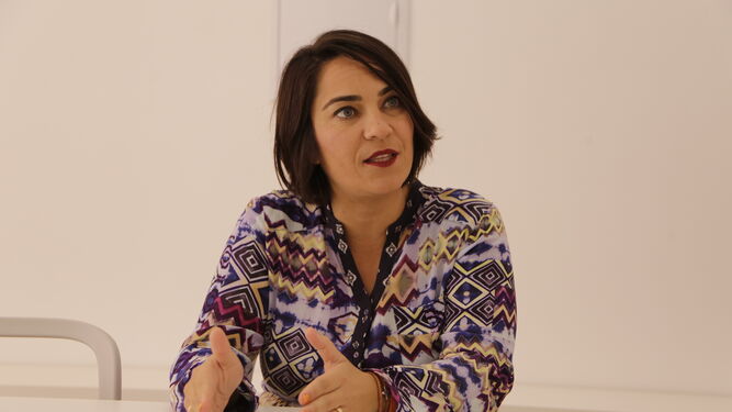 María del Carmen Martínez, durante una entrevista.