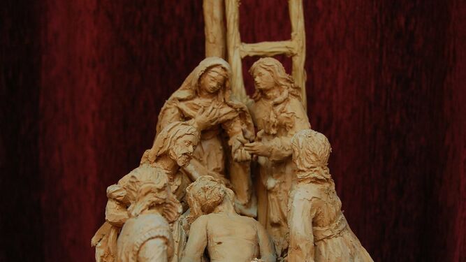 Detalle de la maqueta del paso del Cristo de las Almas.