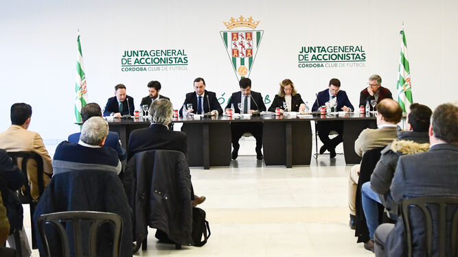 Imagen de la pasada junta general de accionistas celebrada en El Arcángel, en enero.