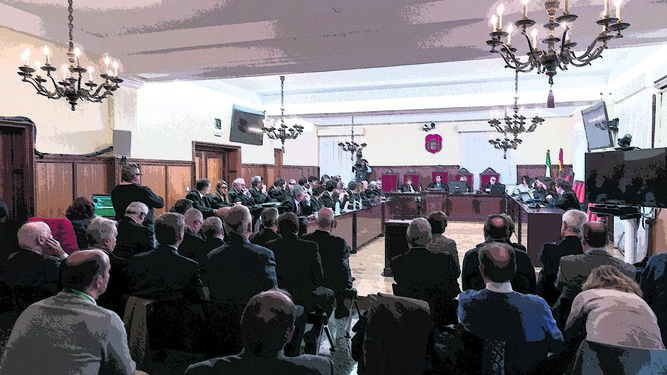 Una vista de la Sala donde se celebró el juicio de la pieza política de los ERE.
