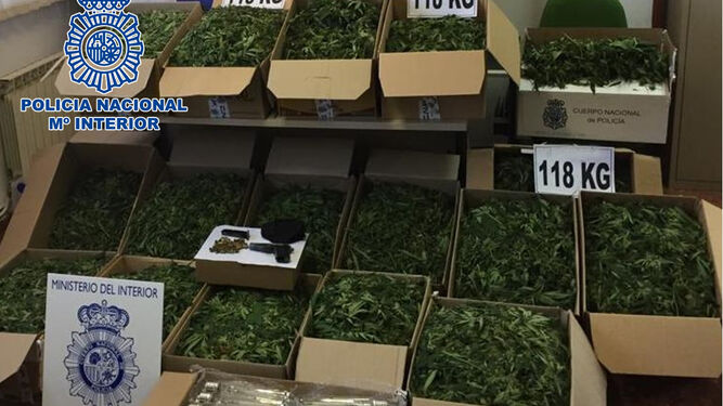 La Policía Nacional se incauta de 118 kilogramos de marihuana en El Higuerón