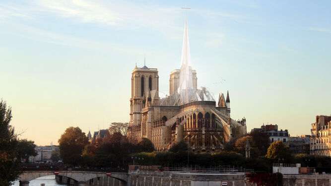 Unos arquitectos de Córdoba proponen restaurar Notre Dame con una estructura de vidrio