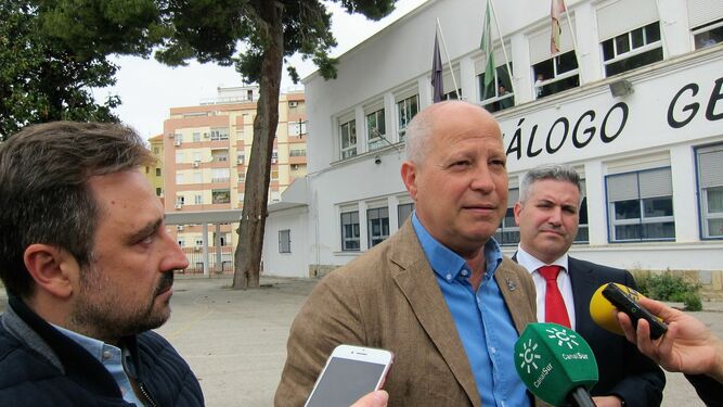 El consejero de Educación y Deporte, Javier Imbroda, esta mañana en Jaén.