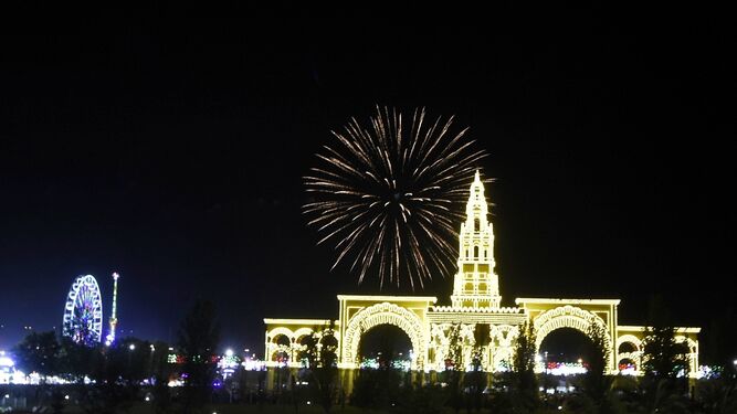 Fuegos artificiales en la inauguración de la Feria de Córdoba