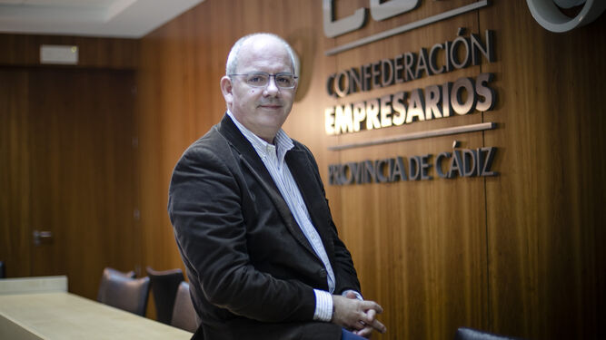 Javier Sánchez Rojas, presidente de la Confederación de Empresarios de Cádiz.