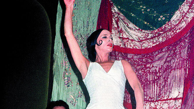 La bailaora sevillana Manuela Vargas en los años 70.