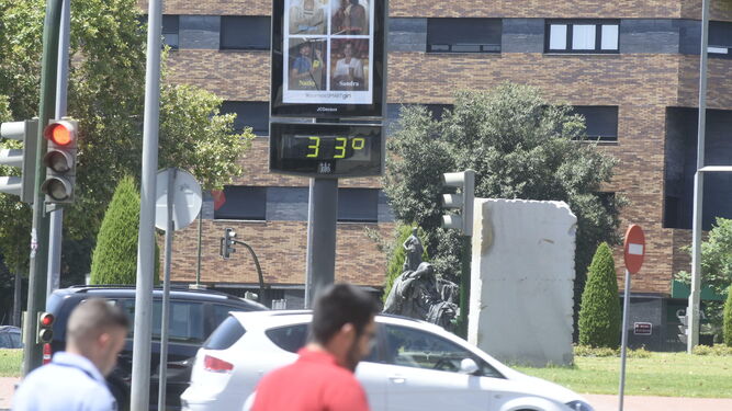 Un termómetro de la ciudad.