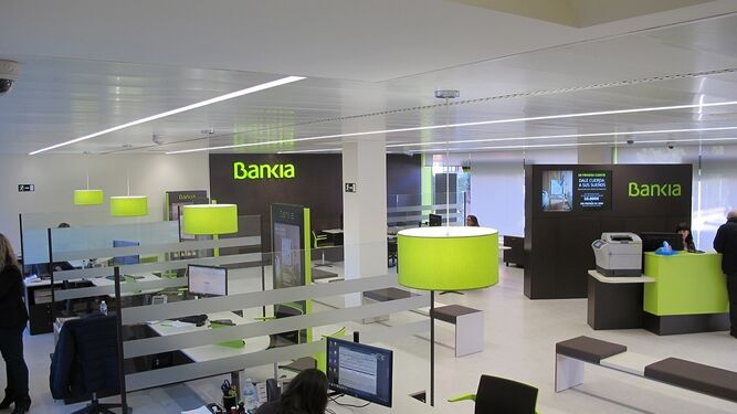 Una de las oficinas de Bankia.