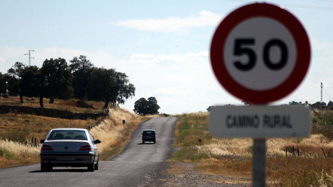 Un camino rural de la comarca de Los Pedroches