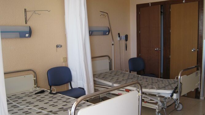 habitación cerrada en un centro hospitalario.