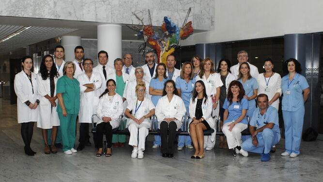 Miembros de la Unidad de Cirugía Oral y Maxilofacial del Hospital Reina Sofía.