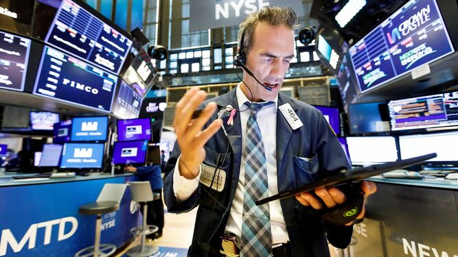 Un broker en Wall Street el pasado lunes