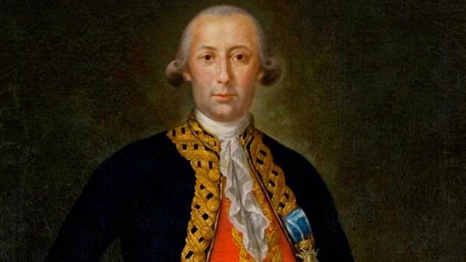 Retrato del político y militar español Bernardo de Gálvez.