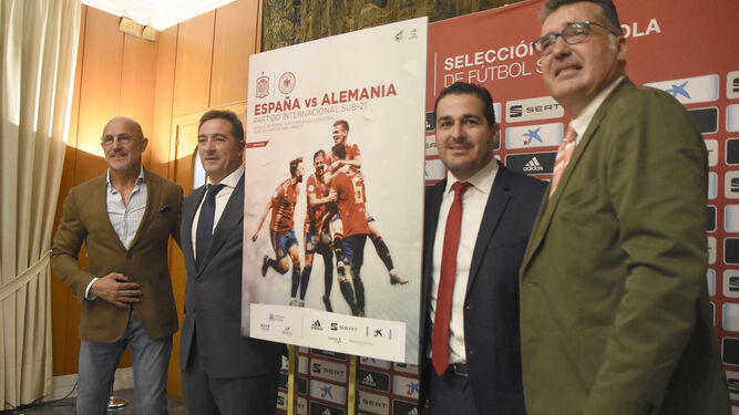 Presentación del España-Alemania sub 21 que se celebrará en Córdoba.