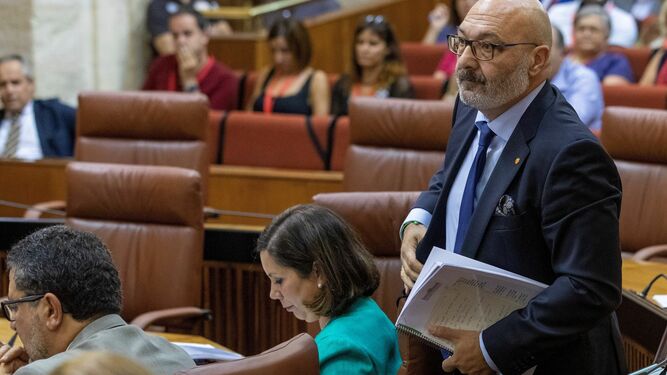 El portavoz parlamentario de Vox en la Cámara andaluza.