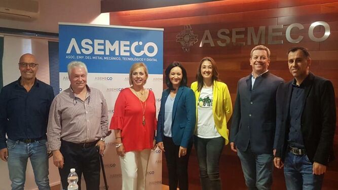 Dirigentes de Asemeco y los candidatos socialistas por Córdoba del 10-N.