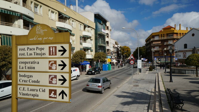 Una calle de la localidad de Montilla.