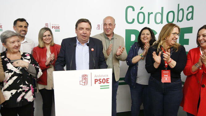 Celebración del PSOE tras las generales de abril.